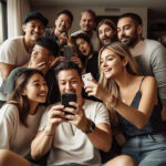 Celebrities and influencers sharing authentic, unfiltered moments on social media in 2025