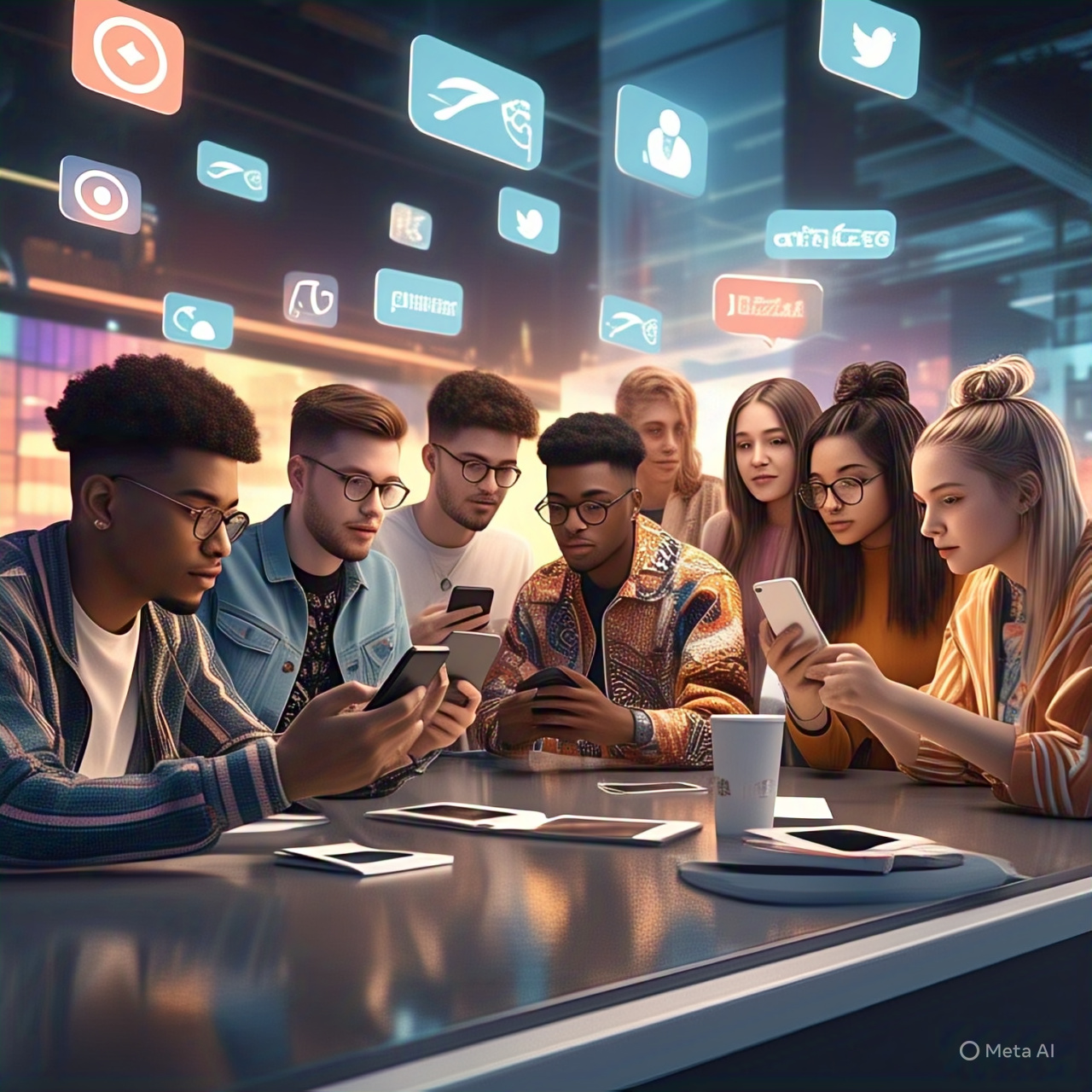 Micro-influencers using smartphones and creating engaging social media content in 2025